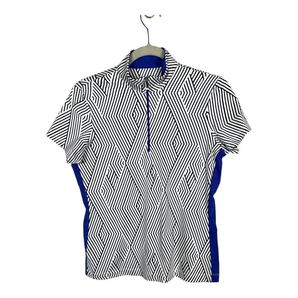 Tail white label half zip top